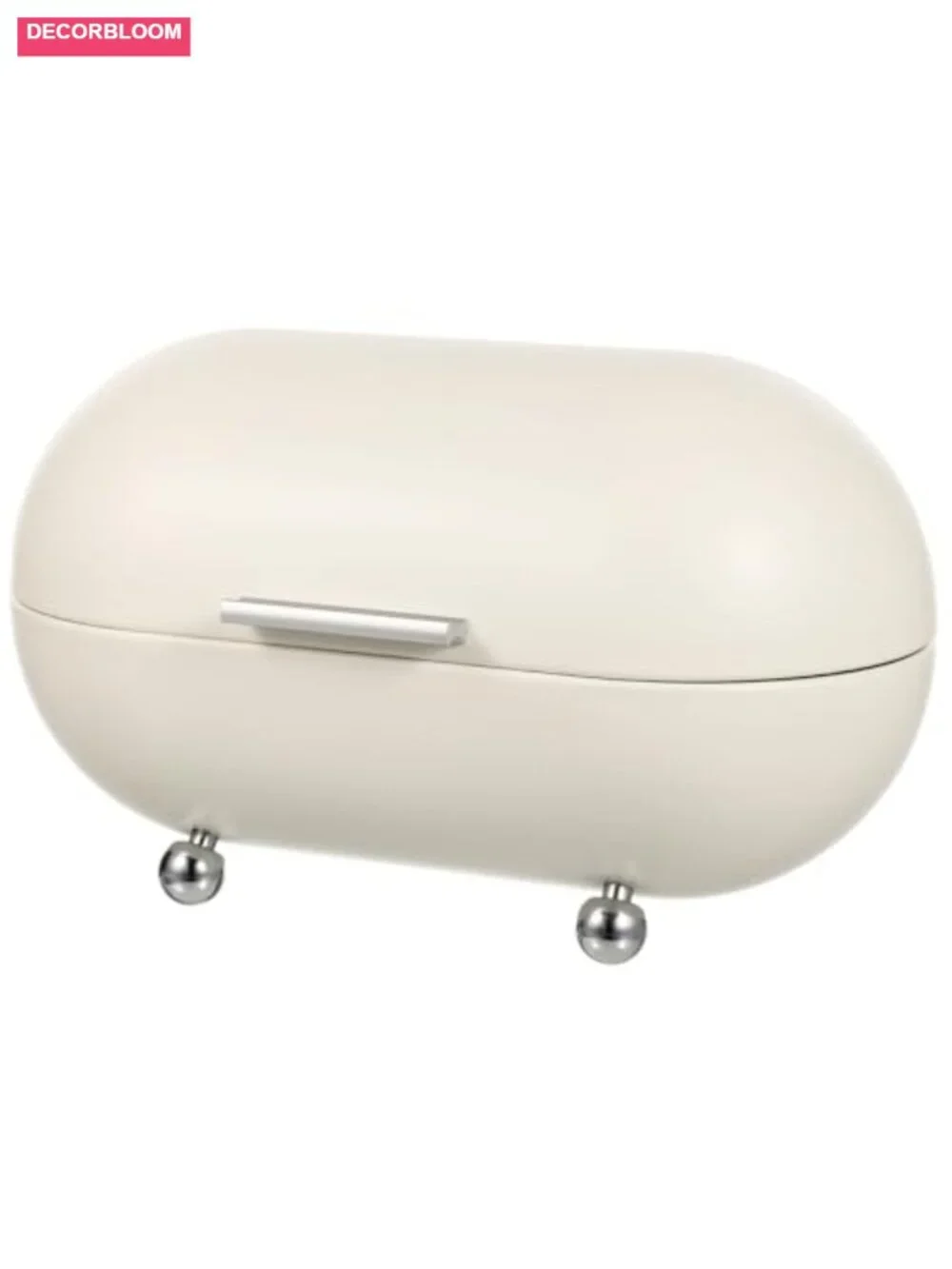 Metal Bread Box with Rolling Door, Airtight Kitchen Countertop Storage, Powder